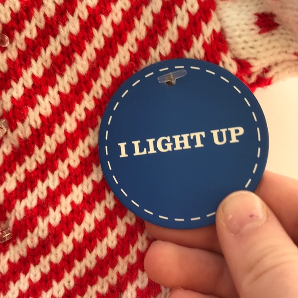 NWT Light Up Ugly Sweater Wine Bottle Cover - Picture 4 of 5